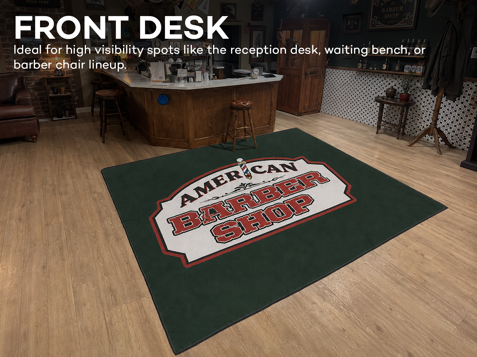 Custom Rug For Barbershops