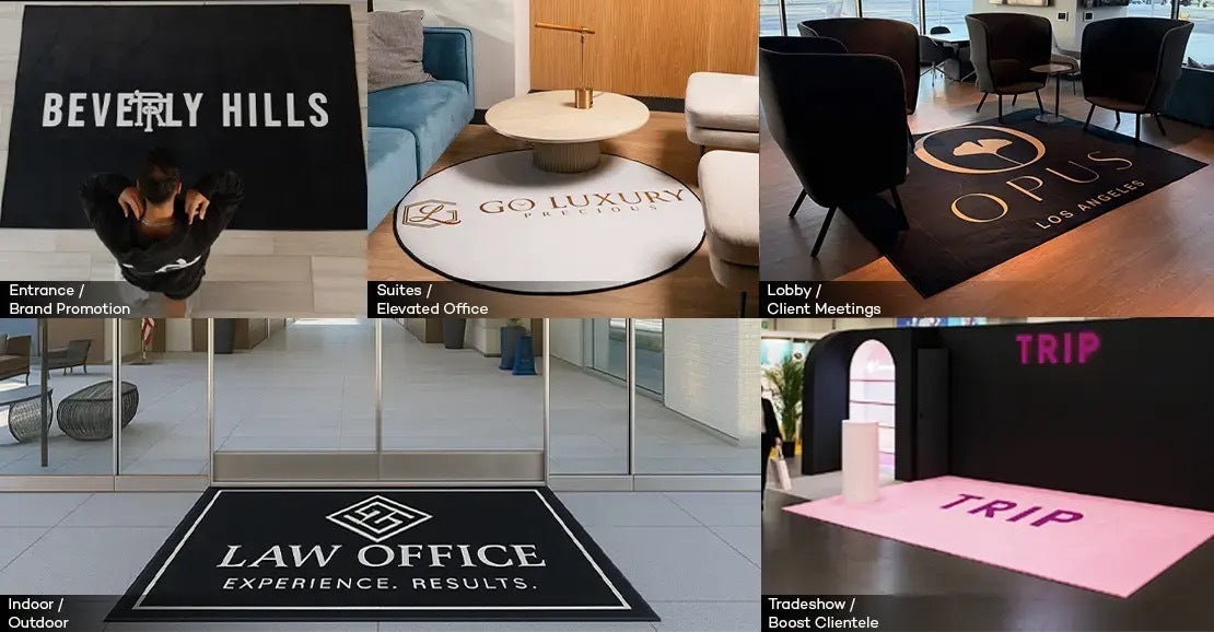 Custom Logo Rugs Built for High Traffic.