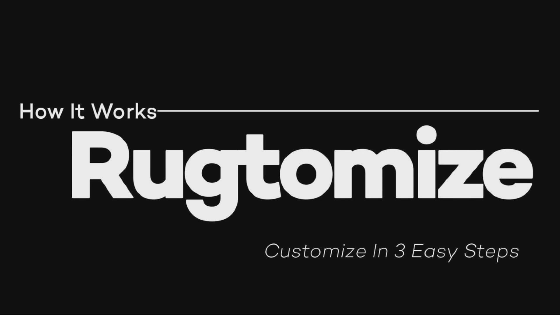 Load video: Custom logo rug being placed at a building entrance, demonstrating the Rugtomize process from design upload to finished product.
